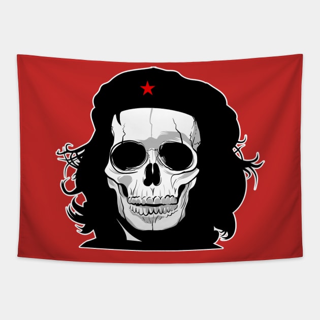 Che Guevara ∆∆∆ Skull Tribute Design Tapestry by DankFutura