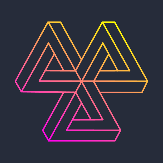 Impossible object (magenta to yellow gradient) by TRIME