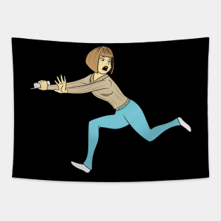 Run, Casey, Run Tapestry