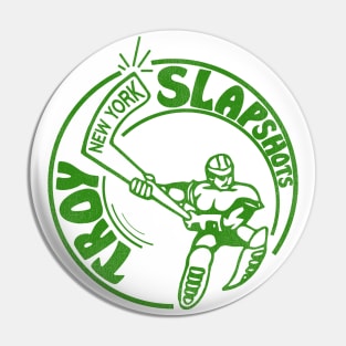 Defunct Troy Slapshots New York Hockey Team Pin