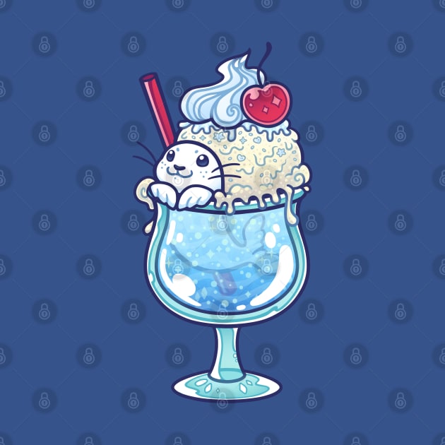 Ice Cream Soda Seal by DoomedDreamer