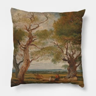 Landscape with Figures by John Linnell Pillow