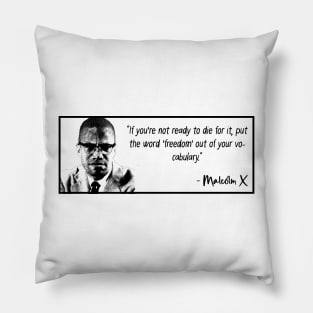 Malcolm X Pillow