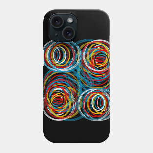 Optical Spiral Illusion Abstract Geometric Texture Phone Case