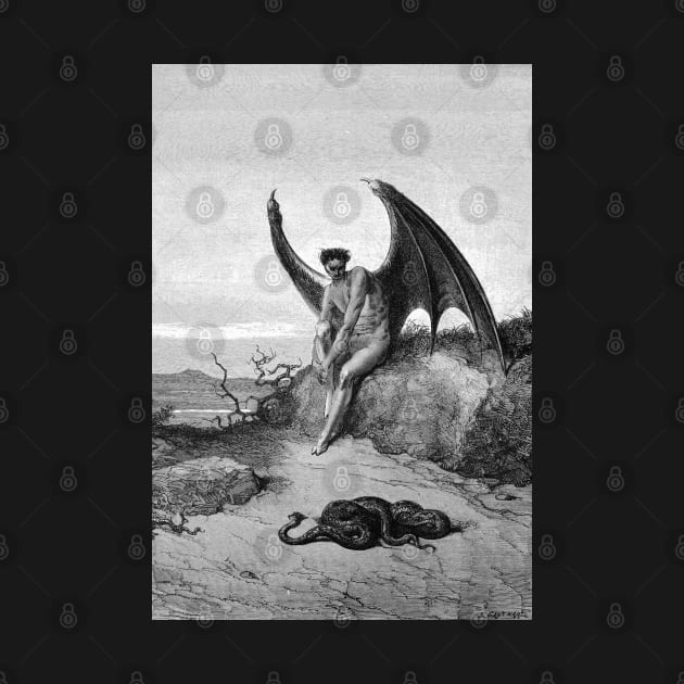 Lucifer the Fallen Angel | Paradise Lost | Satanic Art by WearSatan