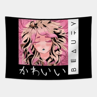 Cute Beauty Anime Girl Tapestry