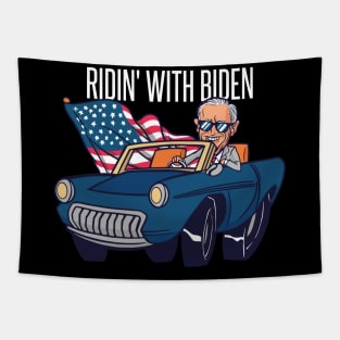 RIDIN' WITH BIDEN Tapestry