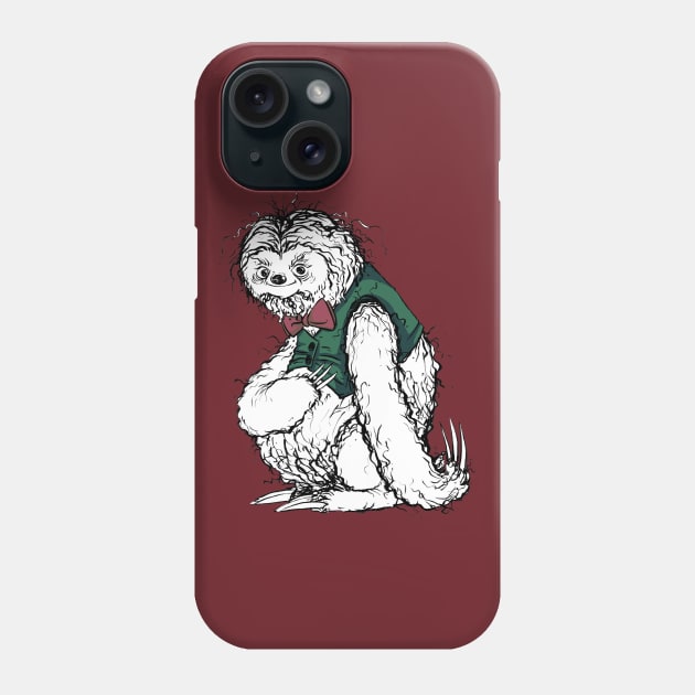 Silly Sloth with a Nice Tuxedo Vest and Bow Tie Phone Case by obillwon