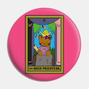 TAROT CARDS | THE HIGH PRIESTESS. | CAT Pin