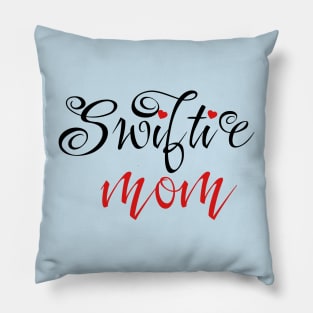 Swiftie Mom Red Pillow