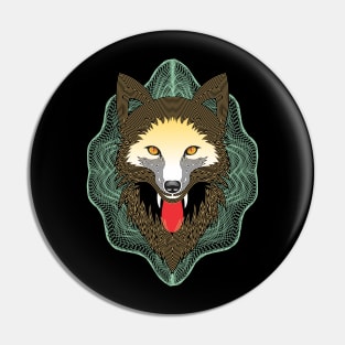 Polygonal  Wolf Pin