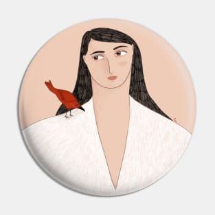 Girl with Bird Pin