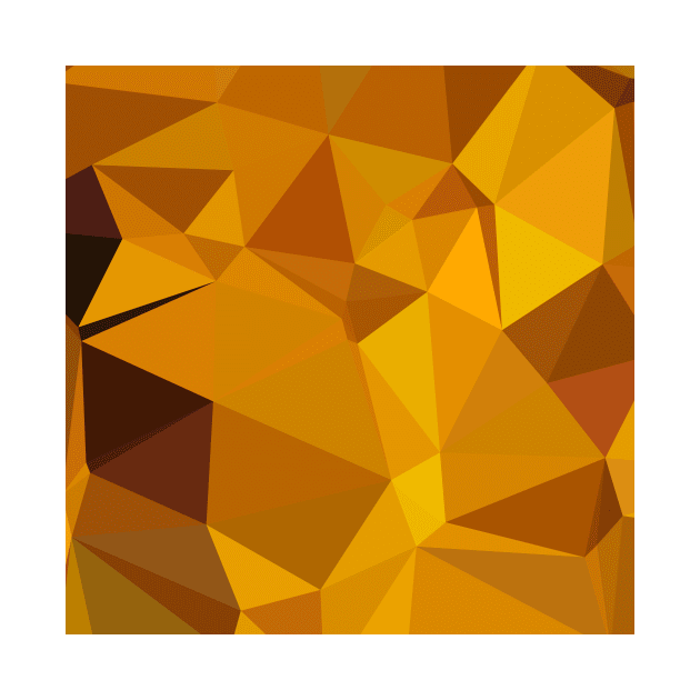 Dark Tangerine Abstract Low Polygon Background by retrovectors