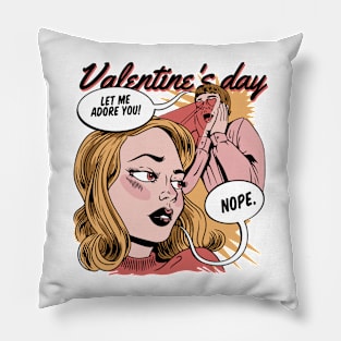 Comic style Valentine day art Pillow