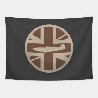 Supermarine Spitfire Union Jack Desert Patch Tapestry