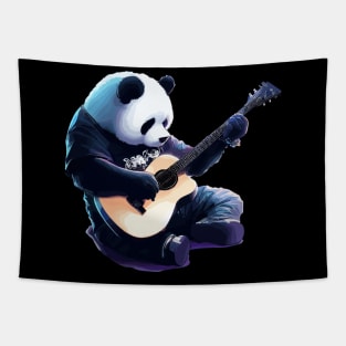 Trendy panda guitarist Tapestry