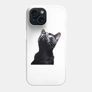 Black Cat Cute Look Phone Case