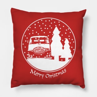 ERF KV 1950s British classic lorry Christmas snow globe Pillow