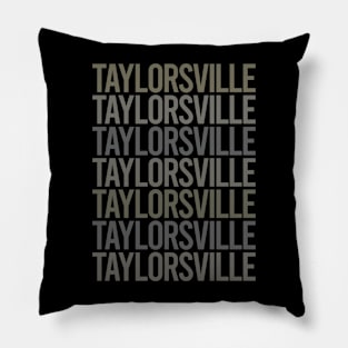 Gray Text Art Taylorsville Pillow