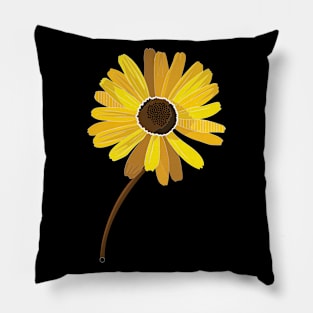 Flora Vignette: Yellow(Golden) Daisy Pillow