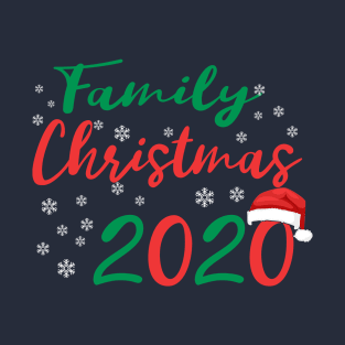 Family Christmas 2020 Santa hat gift T-Shirt