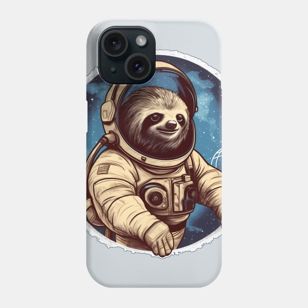 Sloth Astronaut Phone Case by Czajnikolandia