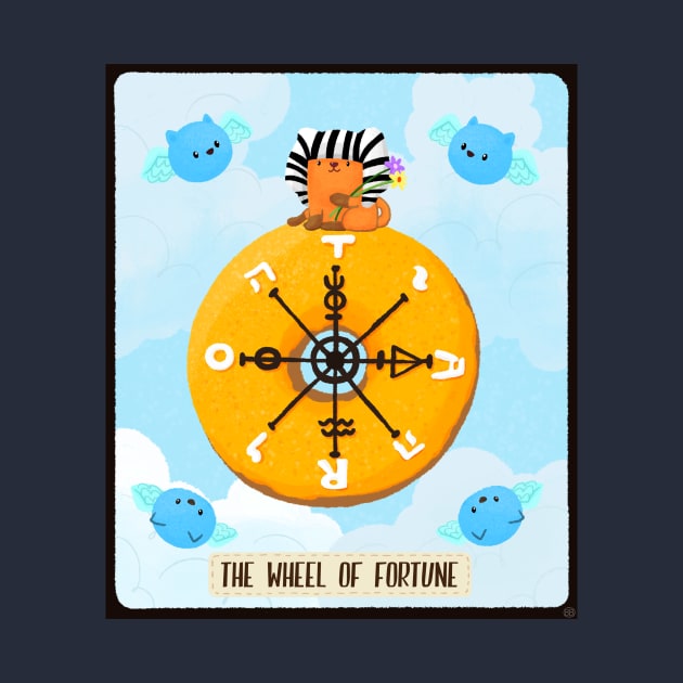 Dessert Tarot card-The Wheel of Fortune by BBvineart