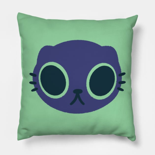 0.5 Camera Cat Pillow by Niamh Smith Illustrations