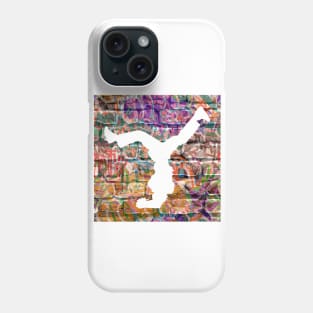 Break Dancer on Graffiti Background 6 Phone Case