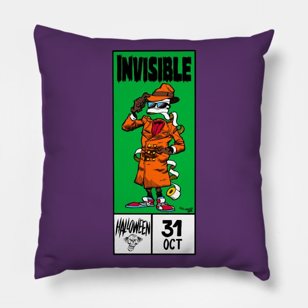 The Invisible Guy Pillow by alexgallego