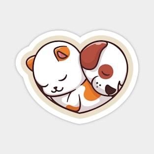 Cute cat dog Magnet