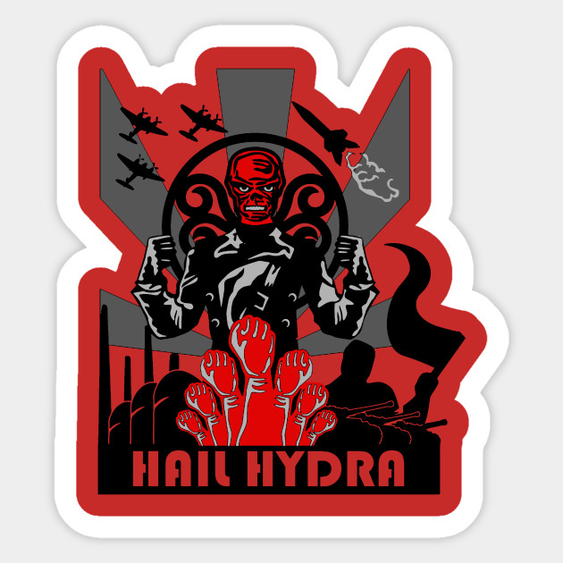 Hydra Hail Hydra Sticker Teepublic