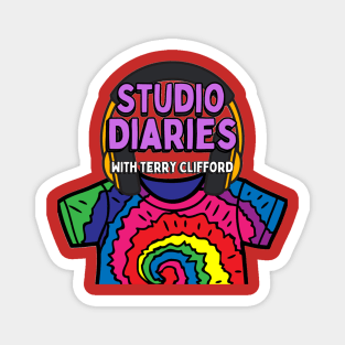 Studio Diaries Tie Dye Shirt with headphones Magnet