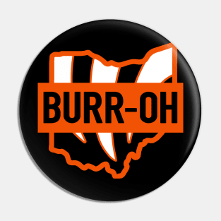 BURR-OH, Cincinnati Football design Pin