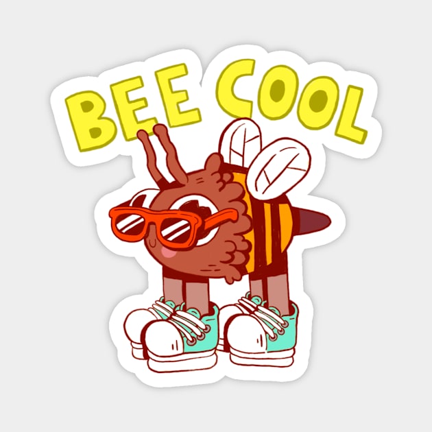 bee cool Magnet by Alex Smith Illustration 