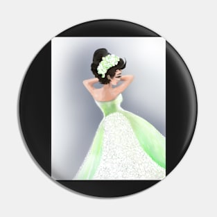 Her Green Dress Pin