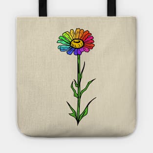 Rainbow Gerbera Daisy Tote