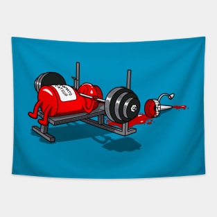 Bench Pressed Tapestry