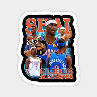 Vintage Shai Gilgeous-Alexander Rap Retro Magnet