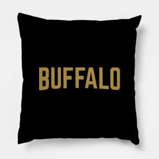 Buffalo City Typography Pillow