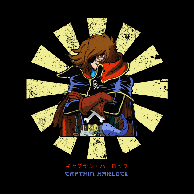 Captain Harlock Retro Japanese by Nova5