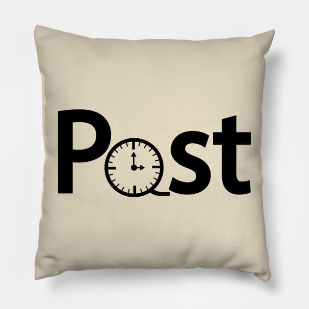 Past typography design Pillow by DinaShalash