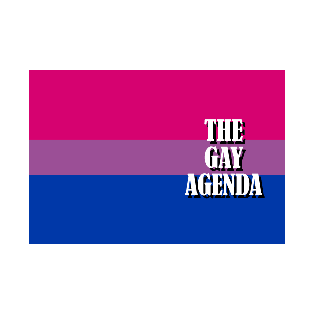 The Gay Agenda - Bisexual Flag by incloudines