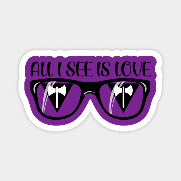 Lesbian Pride Sunglasses - Love Magnet by Blood Moon Design