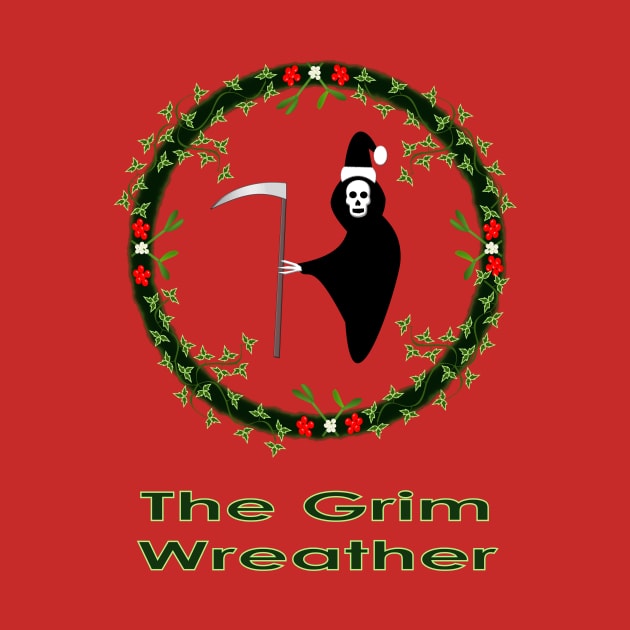 Alternative Christmas Grim Wreather Reaper Goth by Krystal Raven