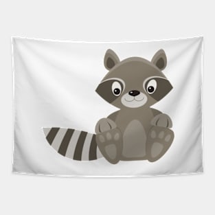 Raccoon cute baby animals Tapestry