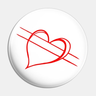 Love in Currency - red version Pin