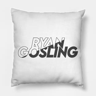 Ryan Gosling vector art fan works graphic design by ironpalette Pillow