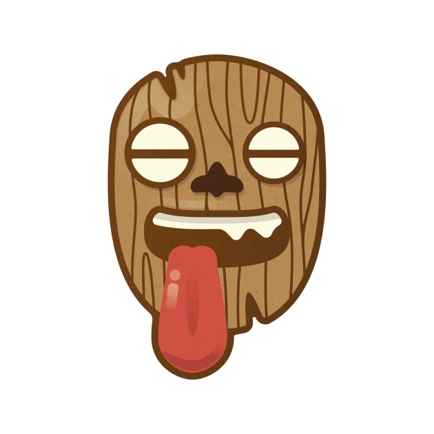 Wooden Tiki Mask, Vector by msharris22