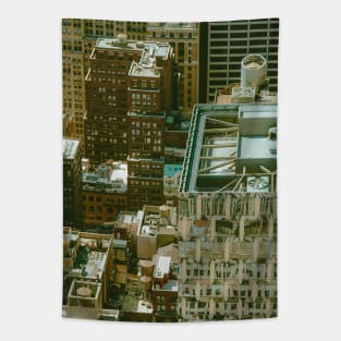 Manhattan rooftops Tapestry